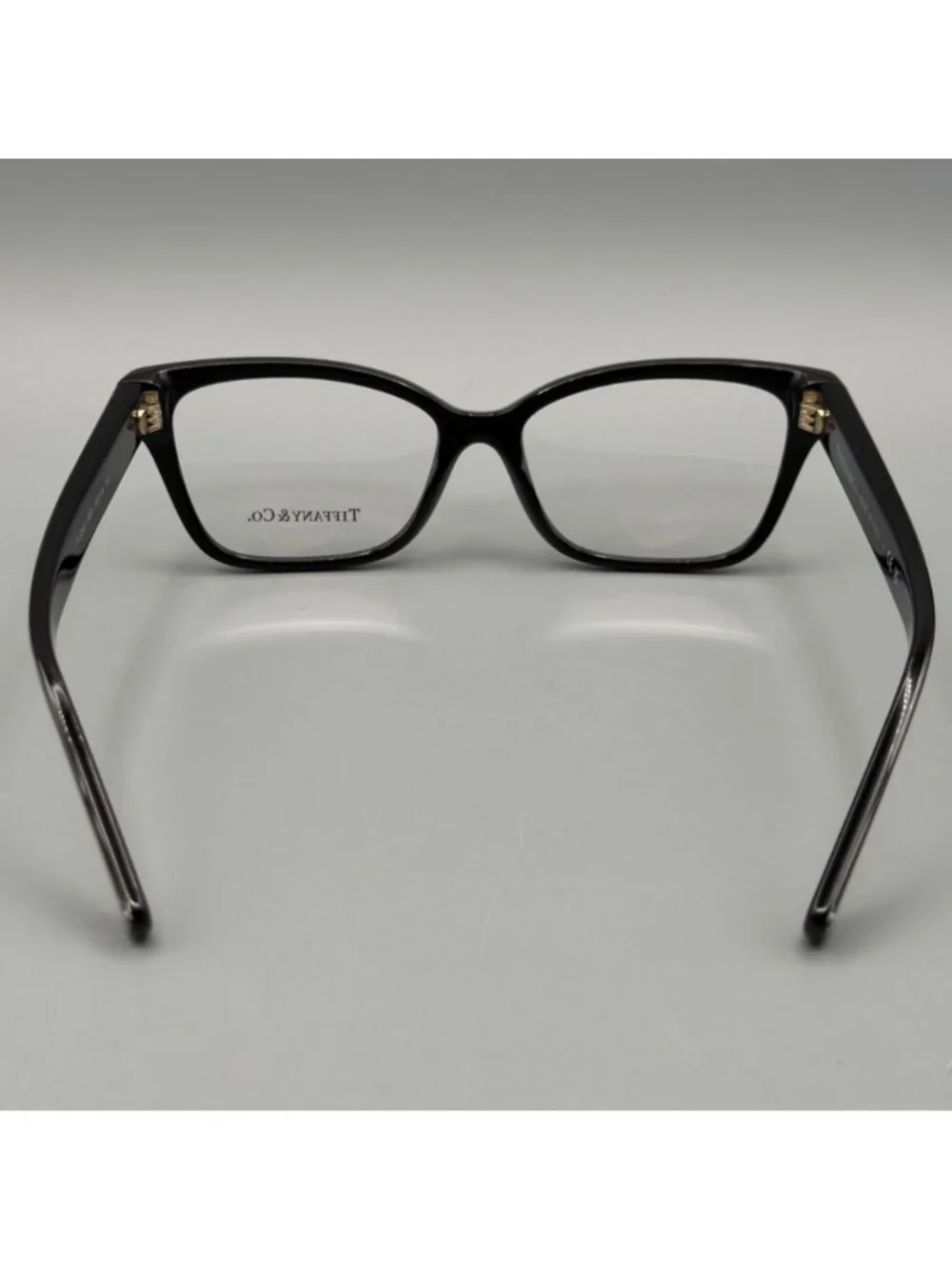 Tiffany & Co. TF2249 8001 Eyeglasses Frame Black Gold Cat Eye Full Rim 52-16-140